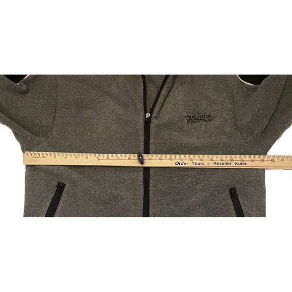 VTG‎ 90's Nautica Competition Zip Up Fleece Sweatshirt Jacket Size Med Y2K USA - Picture 3 of 10